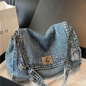 New Fashion Denim Chain Shoulder Bag